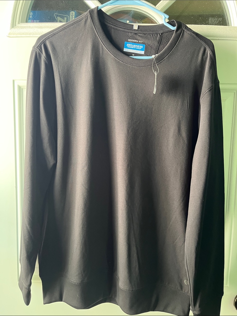 Kenneth Cole Black Modern-Fit Crewneck Sweatshirt